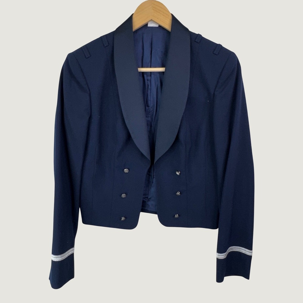 US Air Force Officer Mess Dress Jacket by Patriot‎ Womens 12 Navy Blue Military